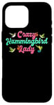 iPhone 16 Pro Max Funny Crazy Hummingbird Lady Humming Bird Watching Birds Case