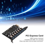 Pcie To Usb 3.0 Expansion Card 5Gbps High Speed 4A Power Supply Via Chip P For