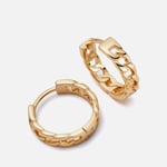 Daisy London X Polly Sayer Chain Gold-Plated Hoop Earrings