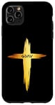 Coque pour iPhone 11 Pro Max Croix chrétienne « God is Faithful For All Seasons » pour homme et femme