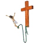 Väggdekoration Jesuskors Kristna inredningsdetaljer Bungee Jumping Jesus Hängande kors  (FMY) As Shown 22.00X10.00X8.00CM