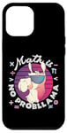 Coque pour iPhone 12 Pro Max Math is No ProbLlama Jeu de mots amusant en forme de lama