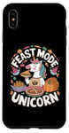 Coque pour iPhone XS Max Thanksgiving Unicorn Feast Mode Licorne Thanksgiving Party