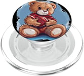 Costume d'ours en peluche de football pour garçons et filles PopSockets PopGrip pour MagSafe