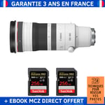 Canon RF 100-300mm f/2.8 L IS USM + 2 SanDisk 256GB Extreme PRO UHS-II SDXC 300 MB/s + Ebook '20 Techniques pour Réussir vos Photos' - Objectif Canon RF