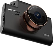 HIKVISION 5MP Dashcam (1600P) 30fp FHD Loop Recording, 130 FoV with Built-in G-Sensor, Built-in WiFi, Night Vision, 4" Display, SD Card Slot up to 128GB, Phone App, Loudspeaker &amp; Mic, Supports H.265. (p/n: C6PRO-5MP)