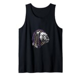 BULLDOG WITH DREADS FOR DOG AND REGGAE LOVERS Tank Top