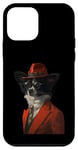 iPhone 12 mini Papillon Dog Suit Case