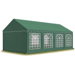 Intent24 - 4x8 m Tente de réception/Barnum vert foncé toile de haute qualité pvc 700 n economy - vert