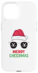 Coque pour iPhone 15 joyeux Cheermas, Pom-pom girl Noël