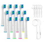 12-pack set kompatibla ORAL-B tandborsthuvuden för tandborste White 12-Pack (inklusive tandborsthuvuden)