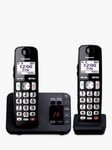 Panasonic KX-TGE822EB Bigger Button Digital Cordless Telephone with 1.8" LCD Screen, Hearing Aid Compatibility, Nuisance Call Block & Answering Machin