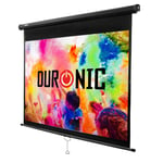 Duronic MPS80 4/3 Ecran de Projection à déroulement Manuel 80 Pouces 4:3/163 x 122 cm - Fixation Mur ou Plafond - 4K Full HD 3D