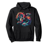 Anime Girl Japanese Dragon Rider Pullover Hoodie