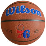 Wilson Basketball, Team Alliance Model, PHILADELPHIA 76ERS, Indoor/Outdoor, Mixed Leather, Size: 7