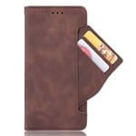 HAOTIAN Case for Samsung Galaxy S20 FE 4G/5G Wallet, Samsung Galaxy S20 FE 4G/5G Flip Cover Leather Protective Cover & Credit Card Pocket, Support Kickstand Slim Case, Brown