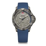 WENGER - Seaforce - Homme Montre Analog Quarz, 43 mm, Swiss Made, Étanche jusqu'à 200 m, Bracelet en Silicone, 01.0641.142