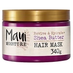 Maui Moisture | Masque capillaire Revive & Hydrate + Shea Butter (pot de 400 ml) – Soin cheveux revitalisant au beurre de karité – Masque végan pour cheveux secs et abîmés