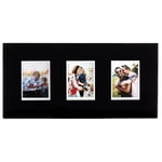 Fujifilm Triple Mini Glass Photo Frame black | ✅ Black Friday Deals