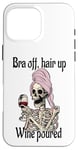 Coque pour iPhone 16 Pro Max Bra-Off Hair Up Squelette coulé pour femme