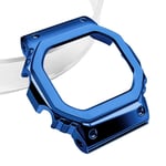 Tiera Casio DW5600 stålbezel blått