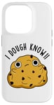 Coque pour iPhone 14 Pro Jeu de mots « I Dough Know Funny Food »