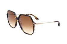 Lunettes de Soleil Victoria Beckham VB631S 418 HAVANA BLUE 60/14/ Femme