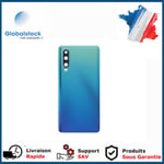 Vitre arrière avec Adhésif + Lentille camera + support pour Huawei P30 Aurora + Logo