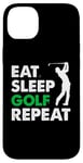 Coque pour iPhone 14 Plus Eat Sleep Golf Repeat, Golf Tshirt for Women, Men, Golf Tee