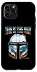 Coque pour iPhone 11 Pro Star Wars The Mandalorian This Is The Way Helmet Shine