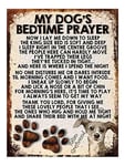 SHAWPRINT MY Dog's Bedtime Prayer Retro Style Metal TIN Sign/Plaque, Italian Greyhound, 4" x 3" Fridge Magnet