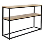 Nordic Furniture Group Natalie konsolbord vitpigmenterad ek/metall svart 120x30 cm