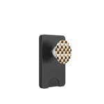 Motif vichy marron à carreaux mélanine Pride PopSockets PopWallet pour MagSafe