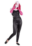 Marvel Costume de Spider-Gwen pour adulte, déguisement de super-héros Gwen Stacy pour femme, sous licence officielle, taille S