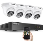 Annke Kit caméra de surveillance filaire 4CH 5MP DVR enregistreur + 4 caméra  HD 1080P extérieur