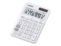 Casio MS-20UC - Calculatrice de bureau - 12 chiffres - panneau solaire, pile - blanc