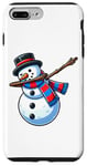 iPhone 7 Plus/8 Plus Dabbing Snowman Santa Hat Dab Pose Funny Christmas Case