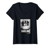 Womens Es sind alles Lügen Darling, cool black white t-shirt woman V-Neck T-Shirt