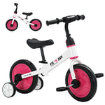 UBRAVOO Fit 'n Joy Vélo d'entraînement pour Tout-Petits débutants, 4 en 1 Draisienne Enfants avec des Options de pédales et de Roues d'entraînement, Trike to Bike Draisienne Evolutive pour Bébé