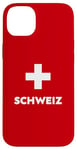 Coque pour iPhone 14 Plus Switzerland Flag Suisse Swiss Schweiz White Red