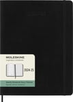 Kalender Moleskine 24/25 18m Myk XL Uke Sort