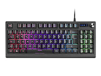 Mars Gaming MKREVOPT, Clavier H-Mech Compact TKL et Pavé Numérique, Éclairage RGB, Langue Portugaise