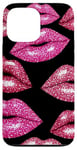 Coque pour iPhone 13 Pro Max Coquette Rouge À Lèvres Bisous Romantique Femme