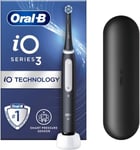 Oral-B iO3 Series Black Electric Rechargeable Toothbrush + Travel Case