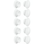 Cyclingcolors - 10x bouchon blanc diamètre d = 10mm x d = 12mm capuchon protection meuble cache trou vis