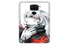 Coque pour Xiaomi Redmi Note 9 - Manga kaneki - Blanc