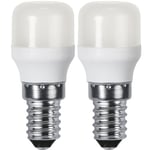 Päronlampa LED 133lm E14 3000K Opalvit 2-pack