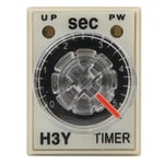 Minuterie de retard H3Y-2 8P, relais de minuterie 05 secondes, Type de cadran, synchronisation 5A &agrave; usages multiples<br>(24 V CC)