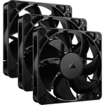 Corsair RS120 Vifte 3pk (sort) 120mm  420 – 2100 RPM ±10%  10 - 36 dBA