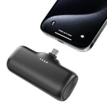 Batterie Externe 5000mAh Power Bank - A ADDTOP USB C Batterie Portable Intégré USB-C Connecteur pour iPhone 15 Série Mini Portable Chargeur pour Smartphones